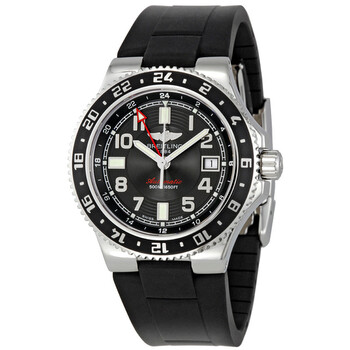 Aeromarine Superocean GMT Black Dial Watch A3238011BA38BKRD