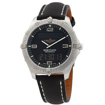 Aerospace Alarm Chronograph Quartz AnalogDigital Black Dial Watch J5606211B165.568P.J18