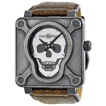 Airborne II Automatic Stainless Steel Brown Leather Watch BR0192AIRBORNEII