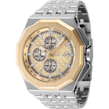 Akula Chronograph Quartz Gold Dial Watch