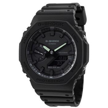 Alarm World Time Quartz AnalogDigital Black Dial Watch GA21001A1