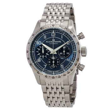 Alexander 2 Chronograph Automatic Blue Dial Watch A480LE