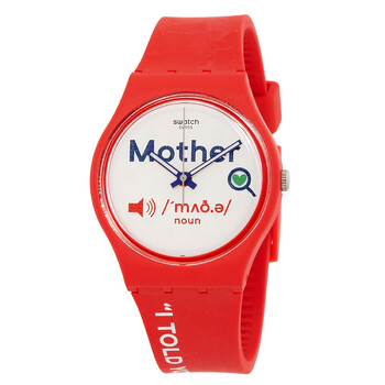 All About Mom Quartz White Dial Watch GZ713