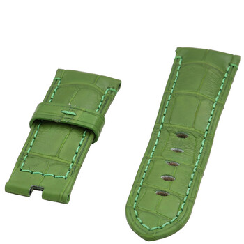 Alligator Semimat Green Watch Bands