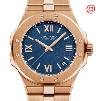 Alpine Eagle Automatic Chronometer 18kt Rose Gold Blue Dial Watch