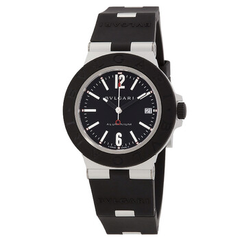 Aluminum 40mm Automatic Black Dial Watch