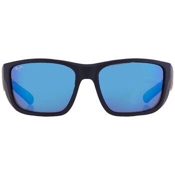 Amberjack Blue Hawaii Wrap Sunglasses B89603