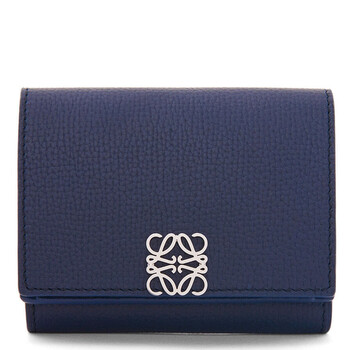 Anagram Trifold Wallet in Abyss Blue