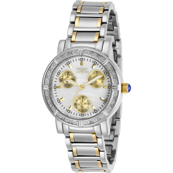 Angel Crystal White Mother of Pearl Dial Watch