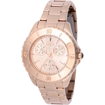 Angel GMT Quartz Rose Gold Dial Watch