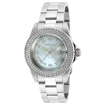 Angel Mother of Pearl Dial Stainless Steel Watch