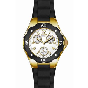 Angel MultiFunction Light Dial Black Silicone Watch