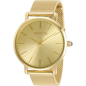 Angel Quartz Gold Dial Watch