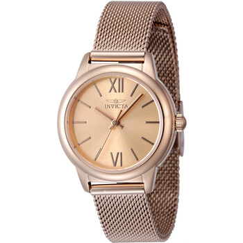 Angel Quartz Rose Gold Dial Watch