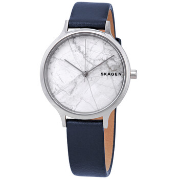 Anita White Dial Blue leather Watch SKW2719