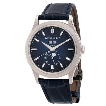 Annual Calendar Automatic Baguette Blue Dial Watch 5396G017