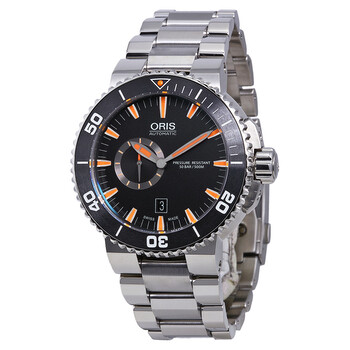 Aquis Automatic Black Dial Stainless Steel Watch 74376734159MB