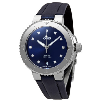 Aquis Automatic Diamond Blue Dial Watch 01 733 7731 419507 5 18 46FC