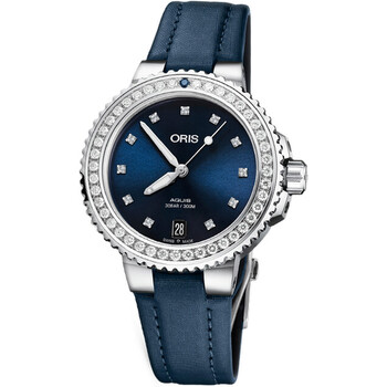 Aquis Automatic Diamond Blue Dial Watch 01 733 7731 499507 5 18 46FC
