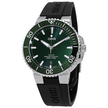 Aquis Automatic Green Dial Watch 01 733 7766 415707 4 22 64FC