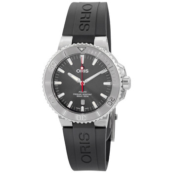 Aquis Automatic Grey Dial Rubber Watch 01 733 7730 415307 4 24 63EB
