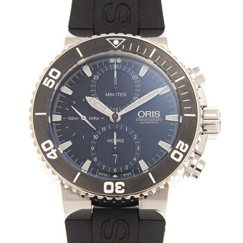 Aquis Chronograph Automatic Black Dial Watch 774 7655 4154 4 26 34EB