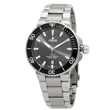 Aquis Date Automatic Dark Grey Dial Watch 01 733 7730 715307 8 24 15PEB