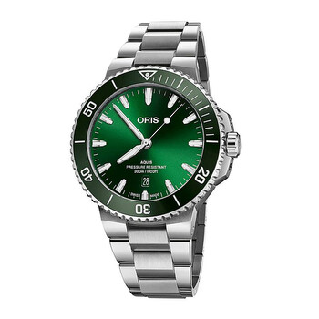 Aquis Date Automatic Green Dial Watch 01 733 7789 415707 8 23 04PEB