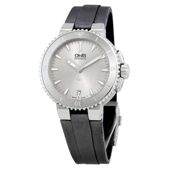 Aquis Date Silver Dial Automatic Watch 01 733 7652 414107 5 18 14FC