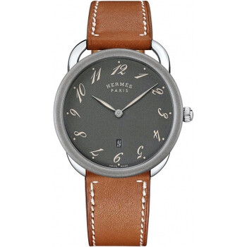 Arceau 78 Quartz Grained Dark Grey Dial Watch 047360WW00