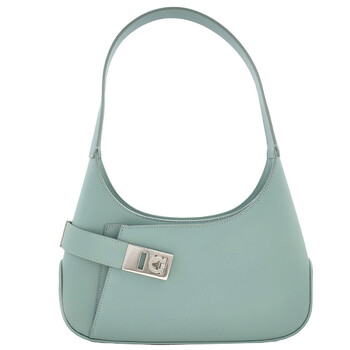 Archive Calfskin Leather Hobo Shoulder Bag in Green