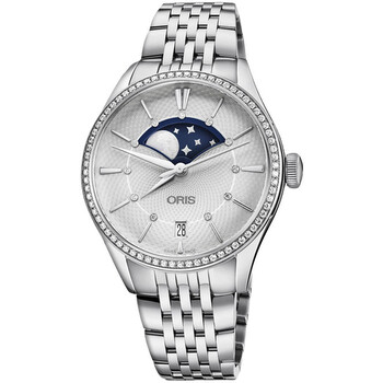 Artelier Automatic Diamond Silver Dial Watch 01 763 7723 495107 8 18