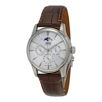 Artelier Complication 2014 Silver Dial Dark Brown Leather Watch 01 781 7703 405107 5 21 70FC