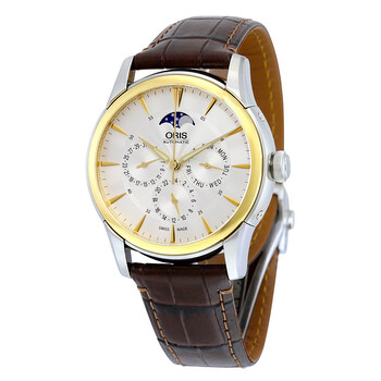 Artelier Complication Automatic Silver Dial Brown Leather Watch 78177034351LS