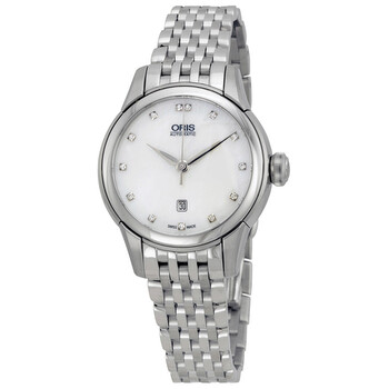 Artelier Date Automatic Mother Of Pearl Diamond Dial Stainless Steel Watch 01 561 7687 409107 8 14