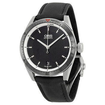 Artix GT Date Black Dial Black Leather Watch 73376714154LS