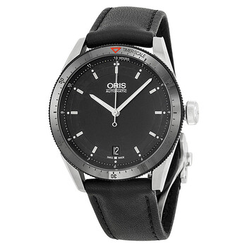 Artix GT Date Black Dial Black Leather Watch 73376714434LS