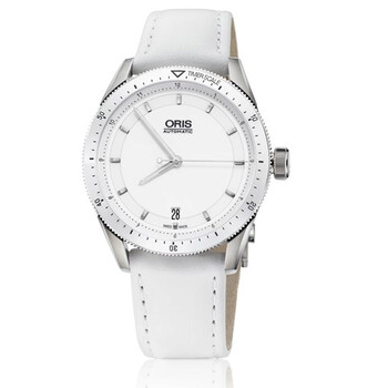 Artix GT Date White Dial White Leather Watch 01 733 7671 415607 5 18 40FC