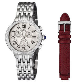 Astor White Dial Chronograph Diamond Watch