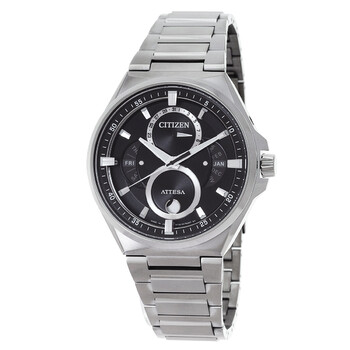 Attesa Moon Phase Black Dial Watch BU006068E