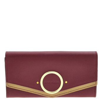 Aura Long Leather Flap Wallet