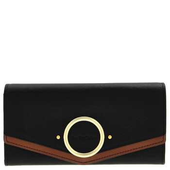 Aura Long Leather Flap Wallet