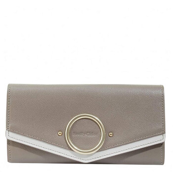 Aura Long Leather Flap Wallet