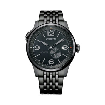 Automatic Black Dial Stainless Steel Watch NJ014785E