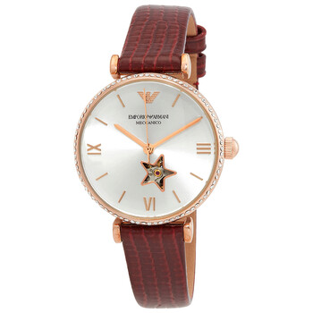 Automatic Crystal Silver Dial Watch AR60044