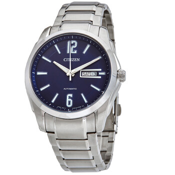 Automatic DayDate Blue Dial Stainless Steel Watch NH749055L