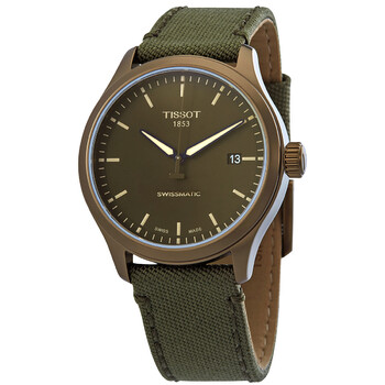 Automatic Kaki Dial Khaki Textile Watch T1164073709100