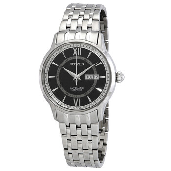 Automatic Sapphire DayDate Black Dial Stainless Steel Watch NH832556E
