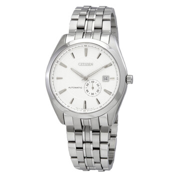 Automatic White Dial Stainless Steel Watch NJ003058A