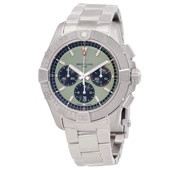 Avenger B01 44mm Chronograph Automatic Green Dial Watch AB0147101L1A1